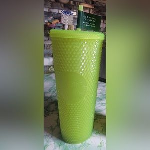 2022 NWT Starbucks VENTI Glow in the dark Halloween green cup studded tumbler